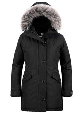 🆕 Women's Winter Jacket Long Puffer Winter Coat for Women Hooded Parka